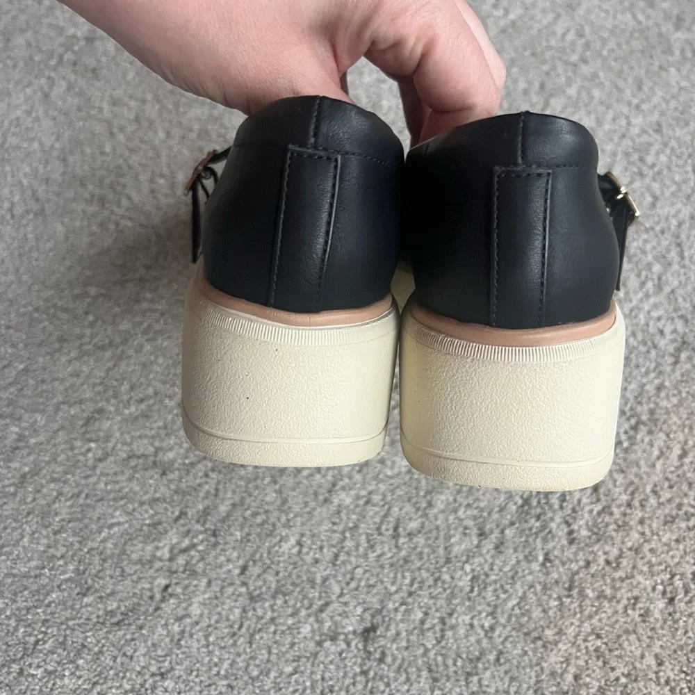 Dr Scholls Nice Max MJ Women’s Size 9 Vegan Leather Mary Jane Platforms Dr.